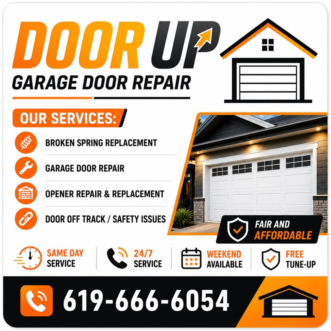 Modern garage door installation
